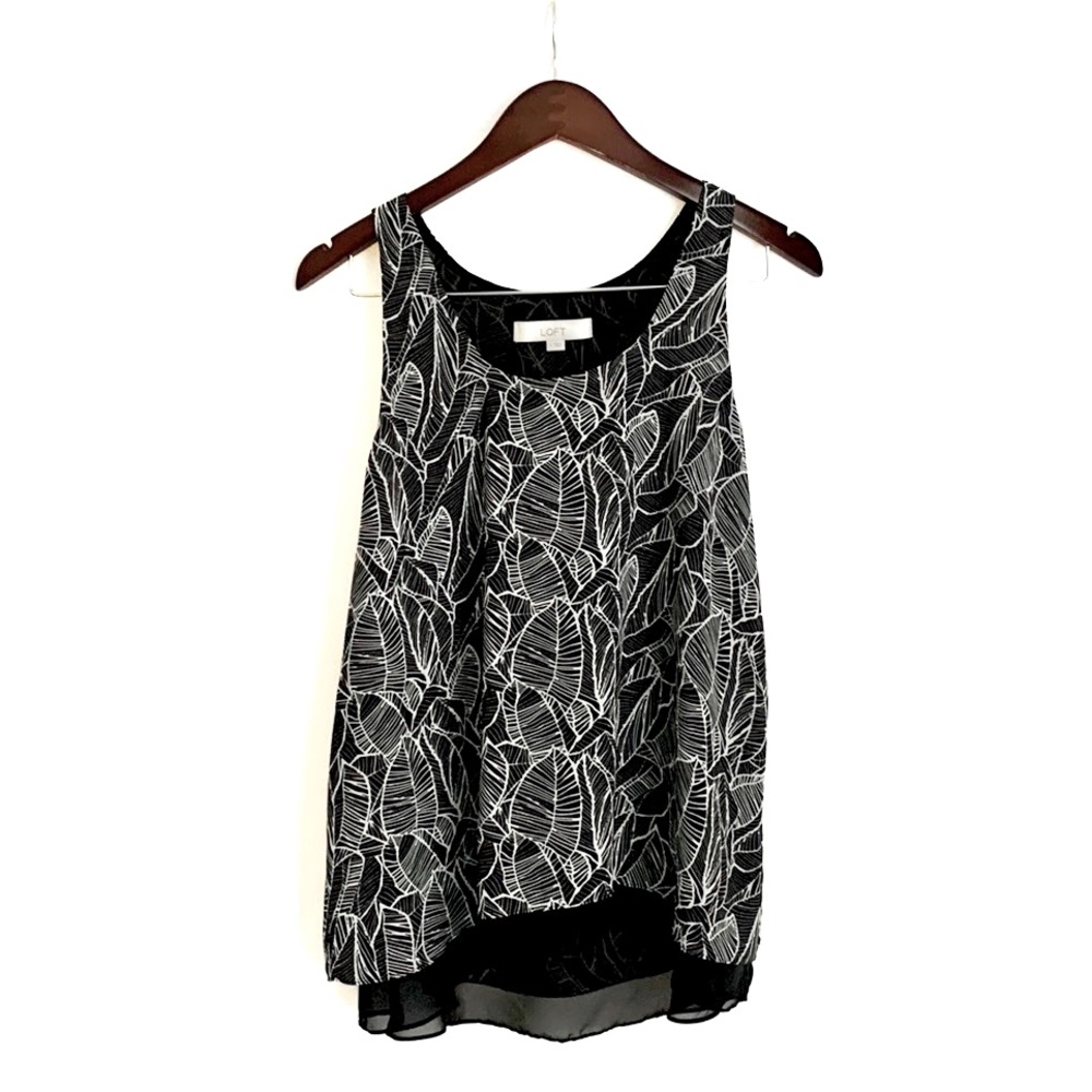 LOFT Leaf Print Layered Tank - Picture 3 of 15